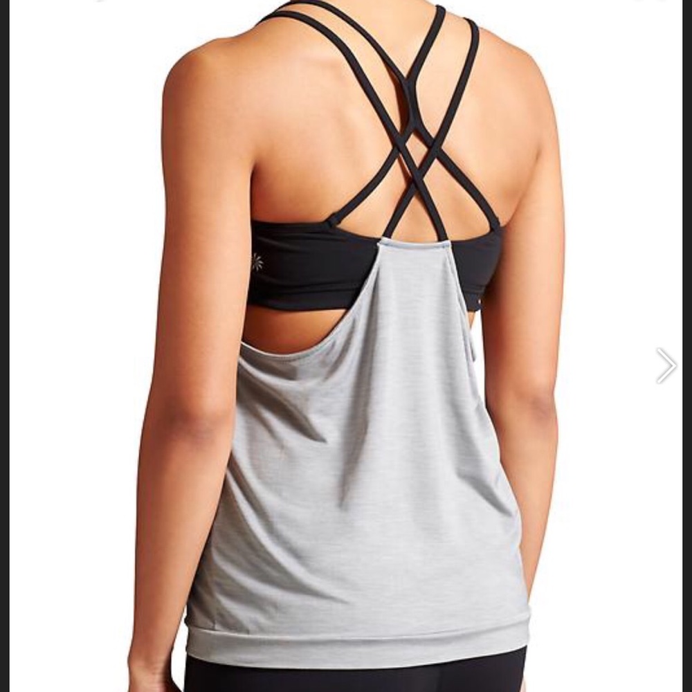 ATHLETA SHADOW STRIPE ENERGIZE TOP